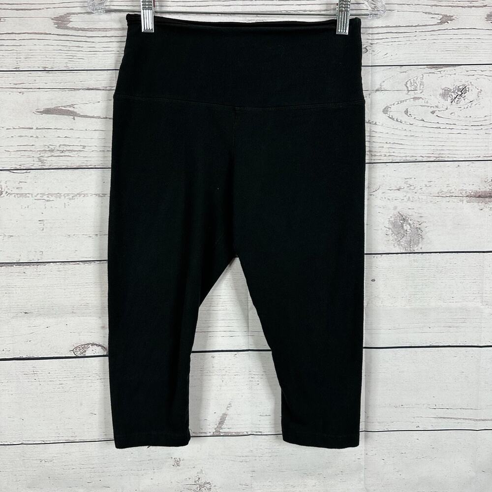 Lysse Legging Womens Medium Black Shaping‎ High Rise Pull on Slimming Crop
